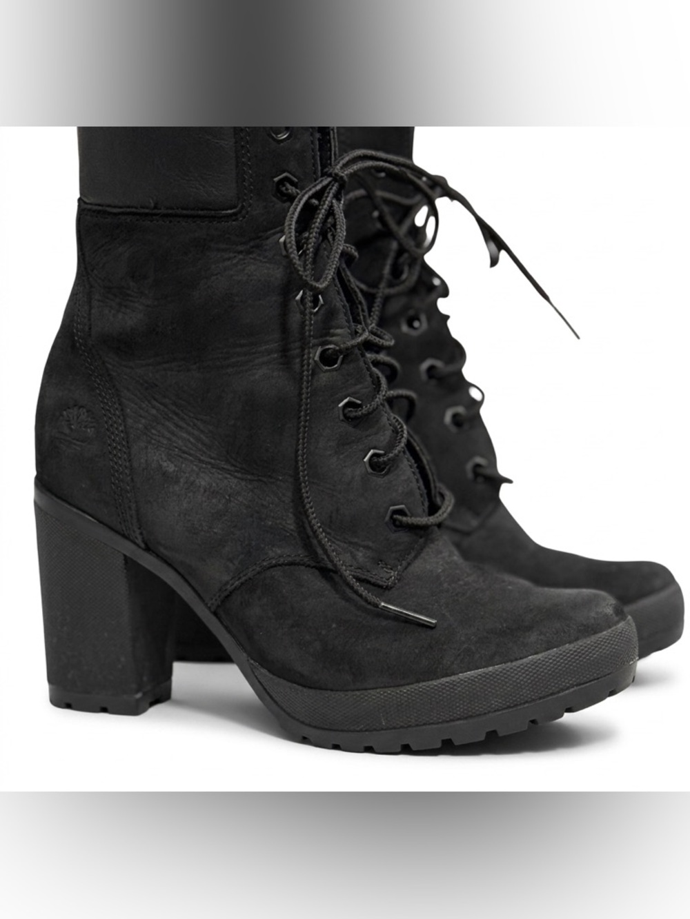 Timberland Women's Black Lace-Up Boots Size 5.5